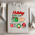 Holiday To Do List Sweatshirt Peachy Sunday