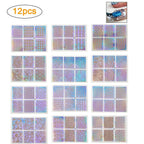 Hollow Nail Sticker Stylish Self-adhesive Manicure Sticker Nail Art Accessory 3D Christmas Nail Art Decoration Stickers Decoration New Gold Nail Transfer Foils for Nail Arts Nails Supply Holographic Effect Nail Art Foil Stickers Holographic Nail Art