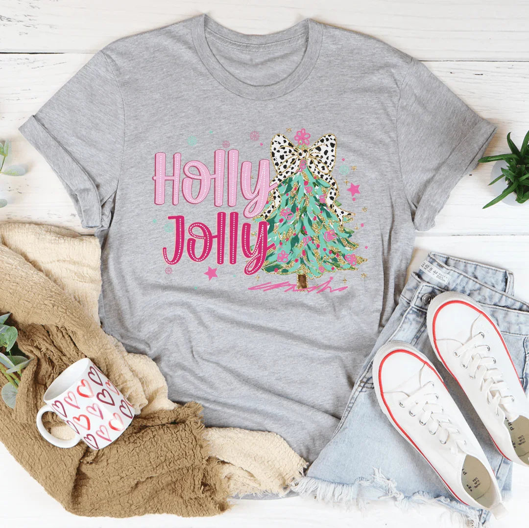 Holly Jolly Tee Peachy Sunday