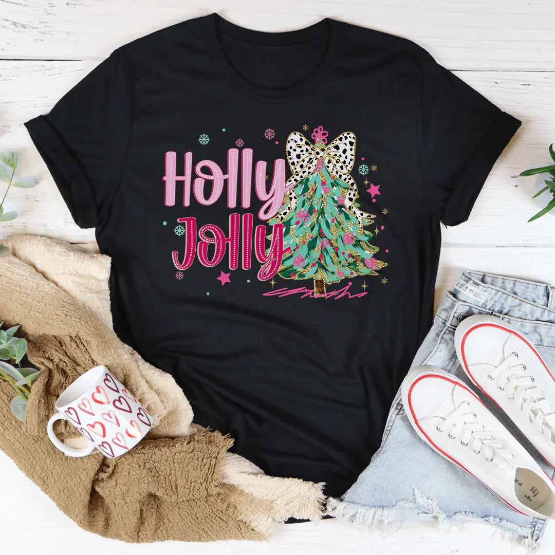 Holly Jolly Tee Peachy Sunday