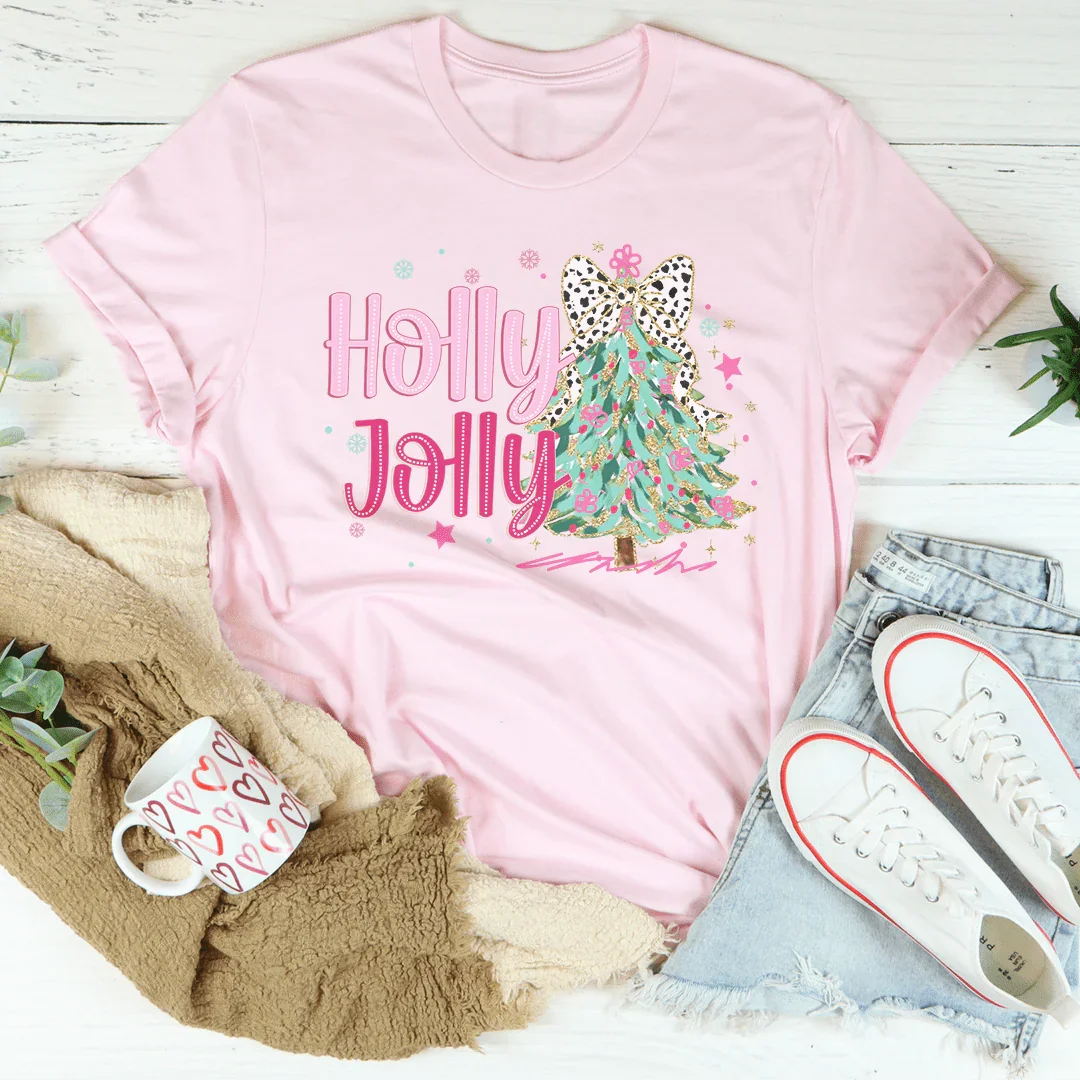 Holly Jolly Tee Peachy Sunday