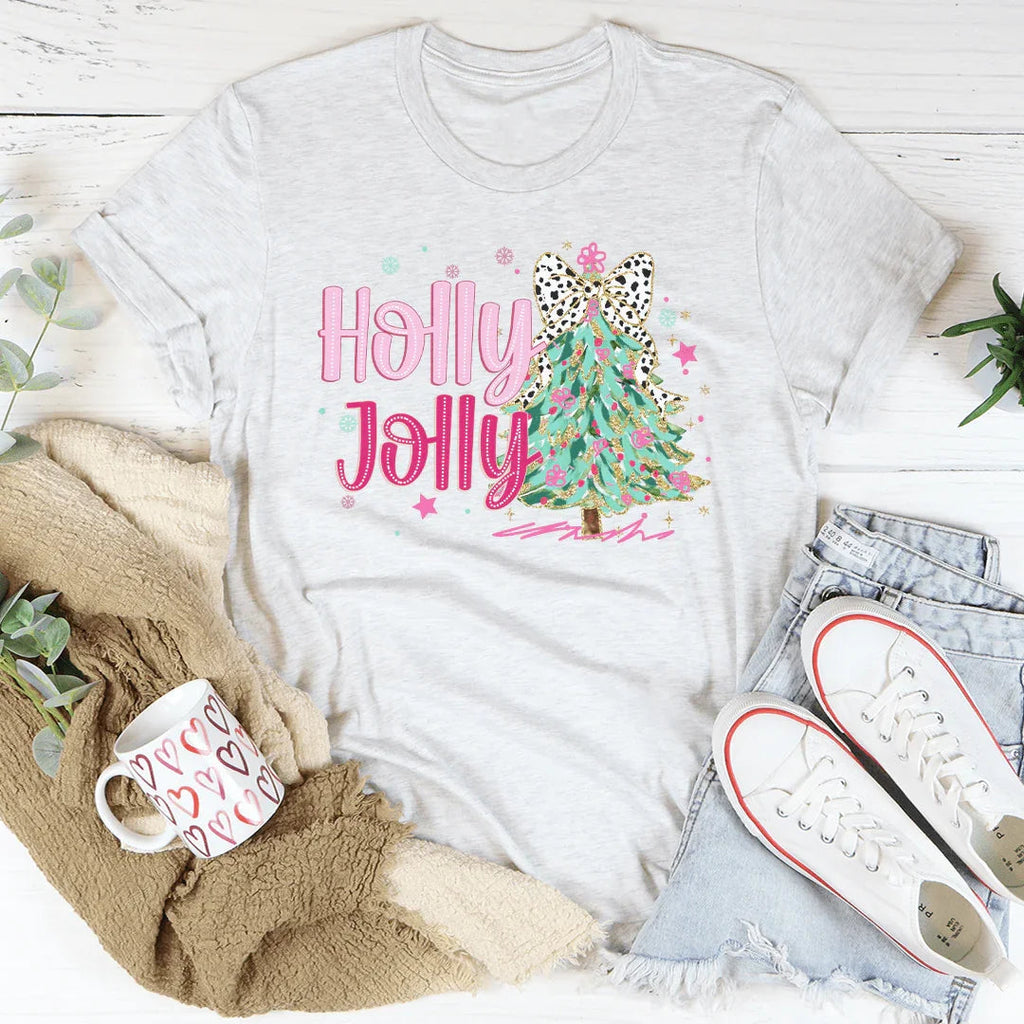 Holly Jolly Tee Peachy Sunday