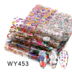 Holographic Nail Foil Transfer Set Sticker Decal Nail Art Foils Designer Marble Nail Decoration Sliders Wraps Manicure  Women Kids Girls Manicure Decoration Nail Art Supplies 3D Self-Adhesive Nail Decals Designer Nail Stickers for Acrylic Nails Stevvex