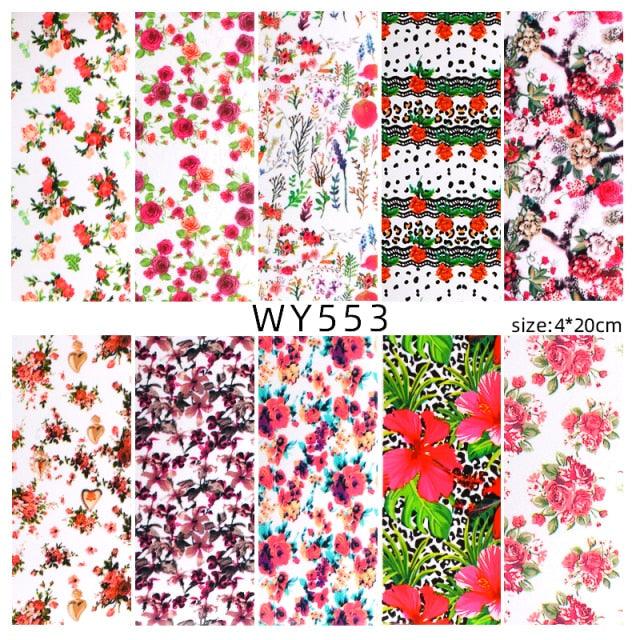 Holographic Nail Foil Transfer Set Sticker Decal Nail Art Foils Designer Marble Nail Decoration Sliders Wraps Manicure  Women Kids Girls Manicure Decoration Nail Art Supplies 3D Self-Adhesive Nail Decals Designer Nail Stickers for Acrylic Nails Stevvex