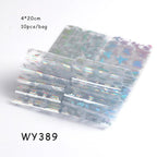Holographic Nail Foil Transfer Set Sticker Decal Nail Art Foils Designer Marble Nail Decoration Sliders Wraps Manicure  Women Kids Girls Manicure Decoration Nail Art Supplies 3D Self-Adhesive Nail Decals Designer Nail Stickers for Acrylic Nails Stevvex