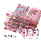 Holographic Nail Foil Transfer Set Sticker Decal Nail Art Foils Designer Marble Nail Decoration Sliders Wraps Manicure  Women Kids Girls Manicure Decoration Nail Art Supplies 3D Self-Adhesive Nail Decals Designer Nail Stickers for Acrylic Nails Stevvex