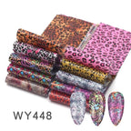 Holographic Nail Foil Transfer Set Sticker Decal Nail Art Foils Designer Marble Nail Decoration Sliders Wraps Manicure  Women Kids Girls Manicure Decoration Nail Art Supplies 3D Self-Adhesive Nail Decals Designer Nail Stickers for Acrylic Nails Stevvex