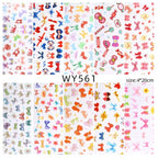 Holographic Nail Foil Transfer Set Sticker Decal Nail Art Foils Designer Marble Nail Decoration Sliders Wraps Manicure  Women Kids Girls Manicure Decoration Nail Art Supplies 3D Self-Adhesive Nail Decals Designer Nail Stickers for Acrylic Nails Stevvex