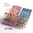 Holographic Nail Foil Transfer Set Sticker Decal Nail Art Foils Designer Marble Nail Decoration Sliders Wraps Manicure  Women Kids Girls Manicure Decoration Nail Art Supplies 3D Self-Adhesive Nail Decals Designer Nail Stickers for Acrylic Nails Stevvex