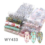 Holographic Nail Foil Transfer Set Sticker Decal Nail Art Foils Designer Marble Nail Decoration Sliders Wraps Manicure  Women Kids Girls Manicure Decoration Nail Art Supplies 3D Self-Adhesive Nail Decals Designer Nail Stickers for Acrylic Nails Stevvex