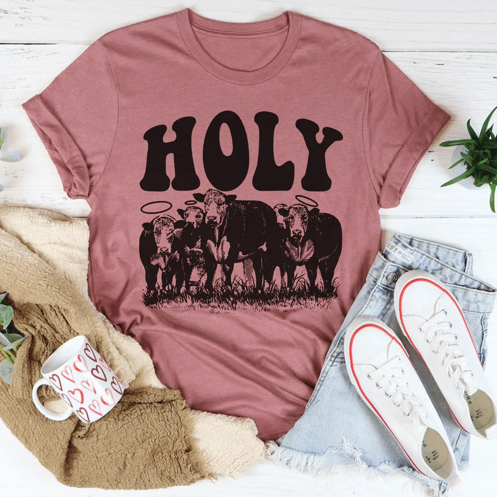 Holy Cow Tee Peachy Sunday