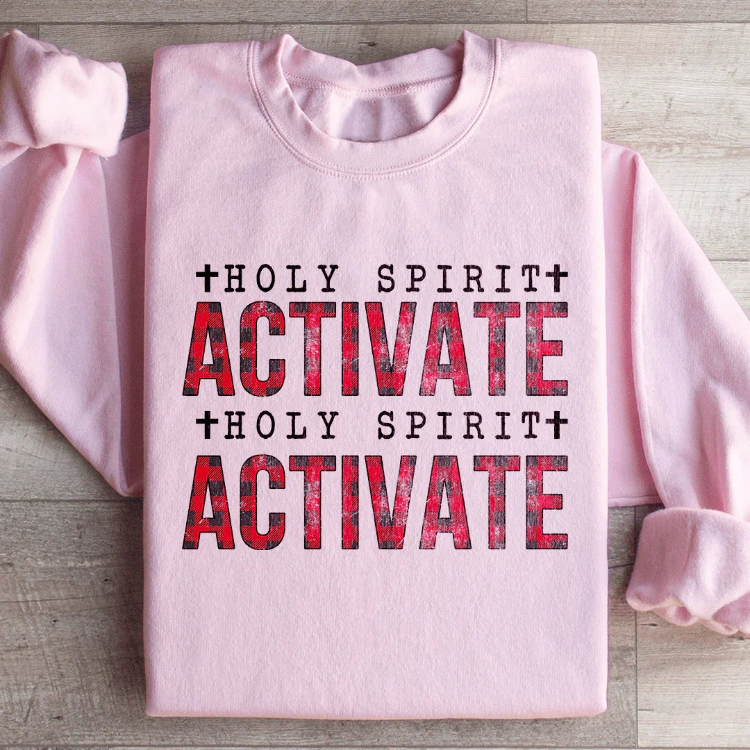 Holy Spirit Activate Sweatshirt Peachy Sunday