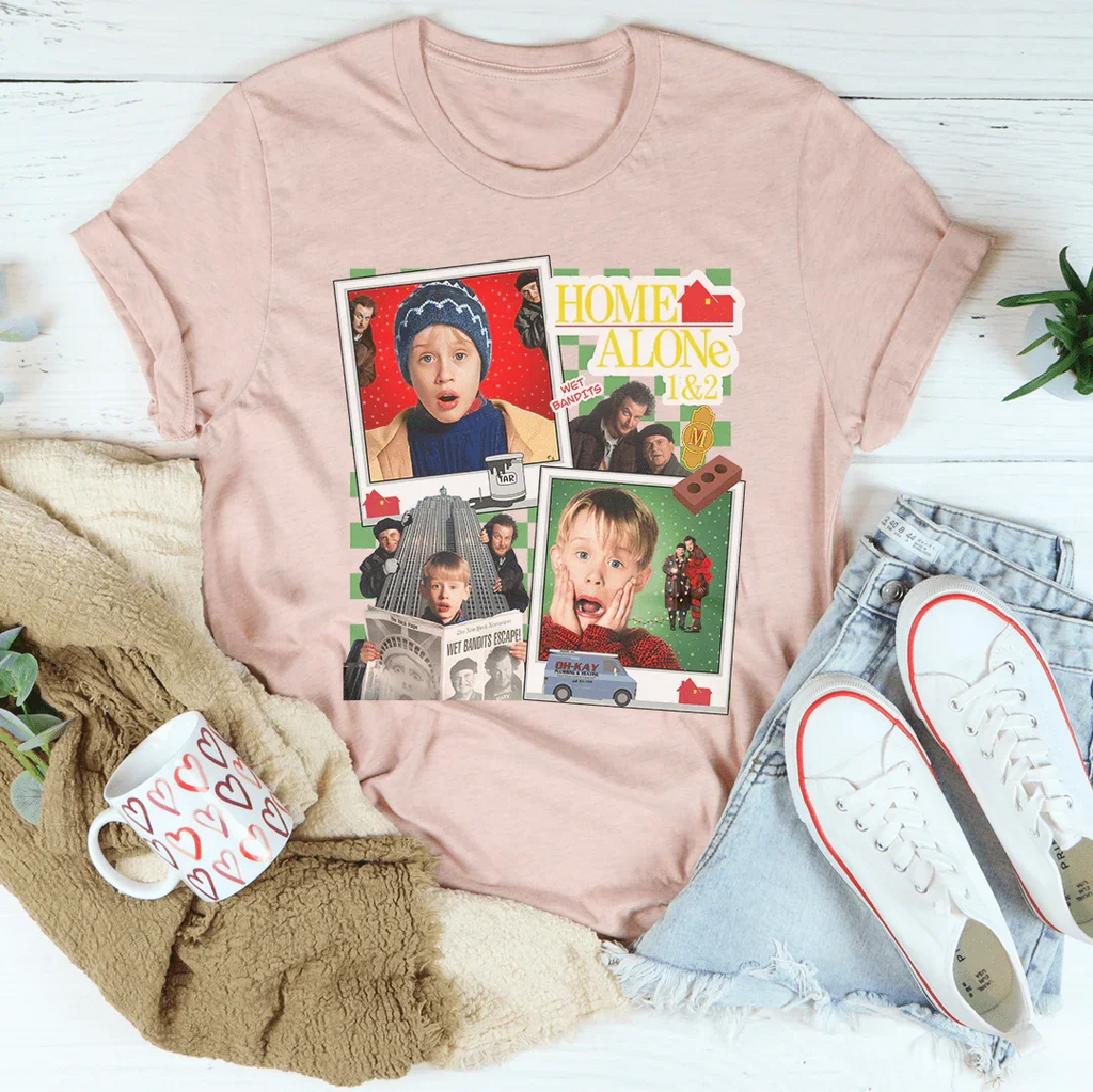 Home Alone Tee Peachy Sunday