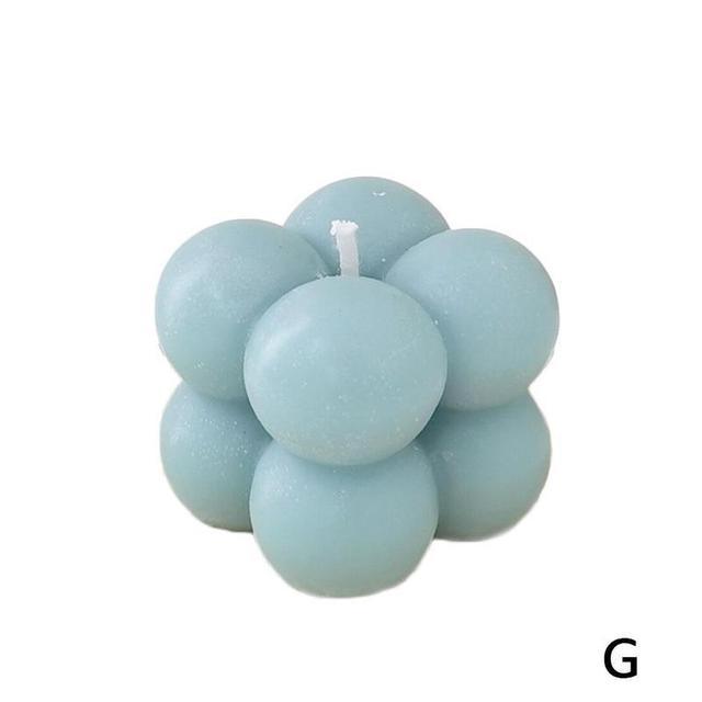 Home Decoration Candle Cube Bubble Candles Handmade Scented Candle Hand Poured Decorative Candle Aesthetic Candles Room Decor for Home Use Bedroom Soy Wax Aromatherapy Cube Candle Scented Relaxing Birthday Gift Home Decoration Stevvex