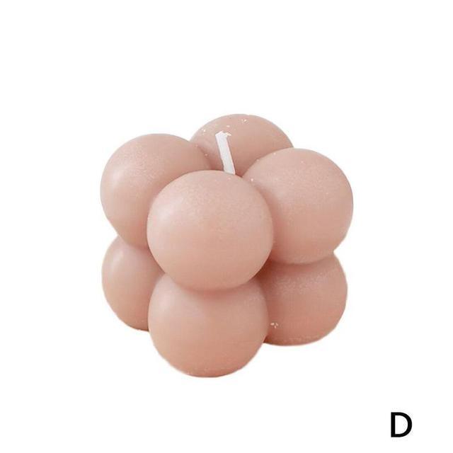 Home Decoration Candle Cube Bubble Candles Handmade Scented Candle Hand Poured Decorative Candle Aesthetic Candles Room Decor for Home Use Bedroom Soy Wax Aromatherapy Cube Candle Scented Relaxing Birthday Gift Home Decoration Stevvex