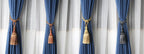 Home Decoration Polyester Tassel Tiebacks Curtain Holder Handmade Tassel Curtain Rope Holdback Window Drape Hanging Ball Tassels Curtains Buckle Sling Binding Lantern Tiebacks Handcrafted Braided Curtain Holdbacks Window Home Decor 55-90cm Stevvex