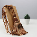 Home Decoration Polyester Tassel Tiebacks Curtain Holder Handmade Tassel Curtain Rope Holdback Window Drape Hanging Ball Tassels Curtains Buckle Sling Binding Lantern Tiebacks Handcrafted Braided Curtain Holdbacks Window Home Decor 55-90cm Stevvex