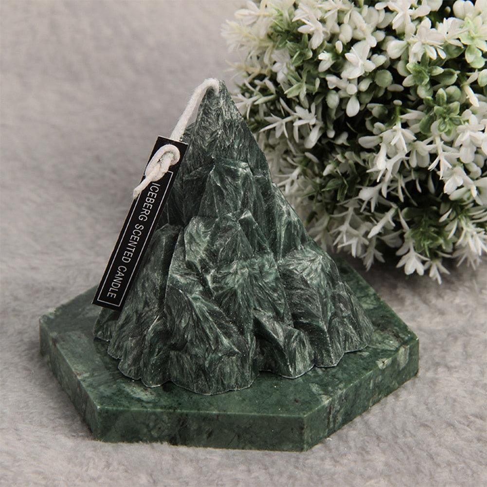 Home Decorative Aromatic Candles Scented Candles 3D Iceberg Shape Room Fragrance Candles Strong Fragrance Scent Stress Relief Gift for Women on Birthday Anniversary Aromatherapy Home Decoration Stevvex