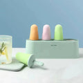 Home Ice Cream Mold Popsicle Tool Silicone 4-hole Popsicle Box Children Dessert Ice Cream Maker Kitchen Tools Diy Ice Cream Stevvex
