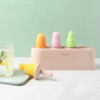 Home Ice Cream Mold Popsicle Tool Silicone 4-hole Popsicle Box Children Dessert Ice Cream Maker Kitchen Tools Diy Ice Cream Stevvex