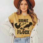 Home Is With My Flock Tee Peachy Sunday