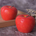 Home Red Apple Shape Scented Candles Creative Apple Shaped Scented Candles Simulation Fruit Candles Valentine's Day Party Candles Birthday Candles Apple Decorations Birthday Christmas Party Fruit Candles Decoration Stevvex