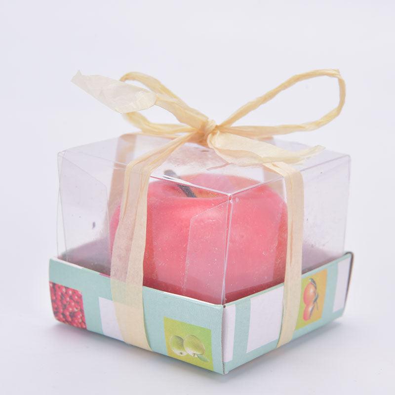 Home Red Apple Shape Scented Candles Creative Apple Shaped Scented Candles Simulation Fruit Candles Valentine's Day Party Candles Birthday Candles Apple Decorations Birthday Christmas Party Fruit Candles Decoration Stevvex