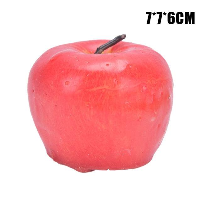 Home Red Apple Shape Scented Candles Creative Apple Shaped Scented Candles Simulation Fruit Candles Valentine's Day Party Candles Birthday Candles Apple Decorations Birthday Christmas Party Fruit Candles Decoration Stevvex