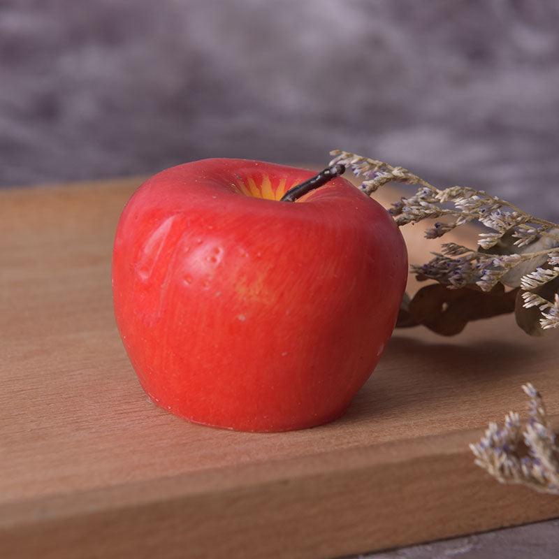 Home Red Apple Shape Scented Candles Creative Apple Shaped Scented Candles Simulation Fruit Candles Valentine's Day Party Candles Birthday Candles Apple Decorations Birthday Christmas Party Fruit Candles Decoration Stevvex