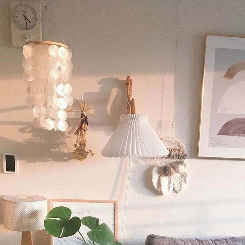 Home Shell Wind Chime Room Decoration Korean Decor Chimes Nordic Style Home Office Kids Room Nursery Decor Hanging Scandinavian Style Wind Chimes Wall Decor Stevvex
