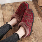 Home Slippers For Women Winter Warm Plush Cotton Home Slippers Women Non Slip Velvet Cotton Couple Soft Shoes Indoor Warm Fuzzy Plush Fleece Lining Bedroom Comfy Home Living Room Shoes Stevvex