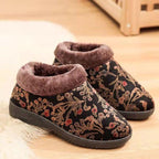 Home Slippers For Women Winter Warm Plush Cotton Home Slippers Women Non Slip Velvet Cotton Couple Soft Shoes Indoor Warm Fuzzy Plush Fleece Lining Bedroom Comfy Home Living Room Shoes Stevvex