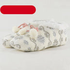 Home Socks Slippers Women Plush Warm Knit Slippers Lightweight Soft Comfortable Winter Slippers Women Indoor Slippers Winter Fuzzy Warm Cozy Fleece Lined Slipper Socks Non Slip Super Soft Thick Christmas Socks Stevvex