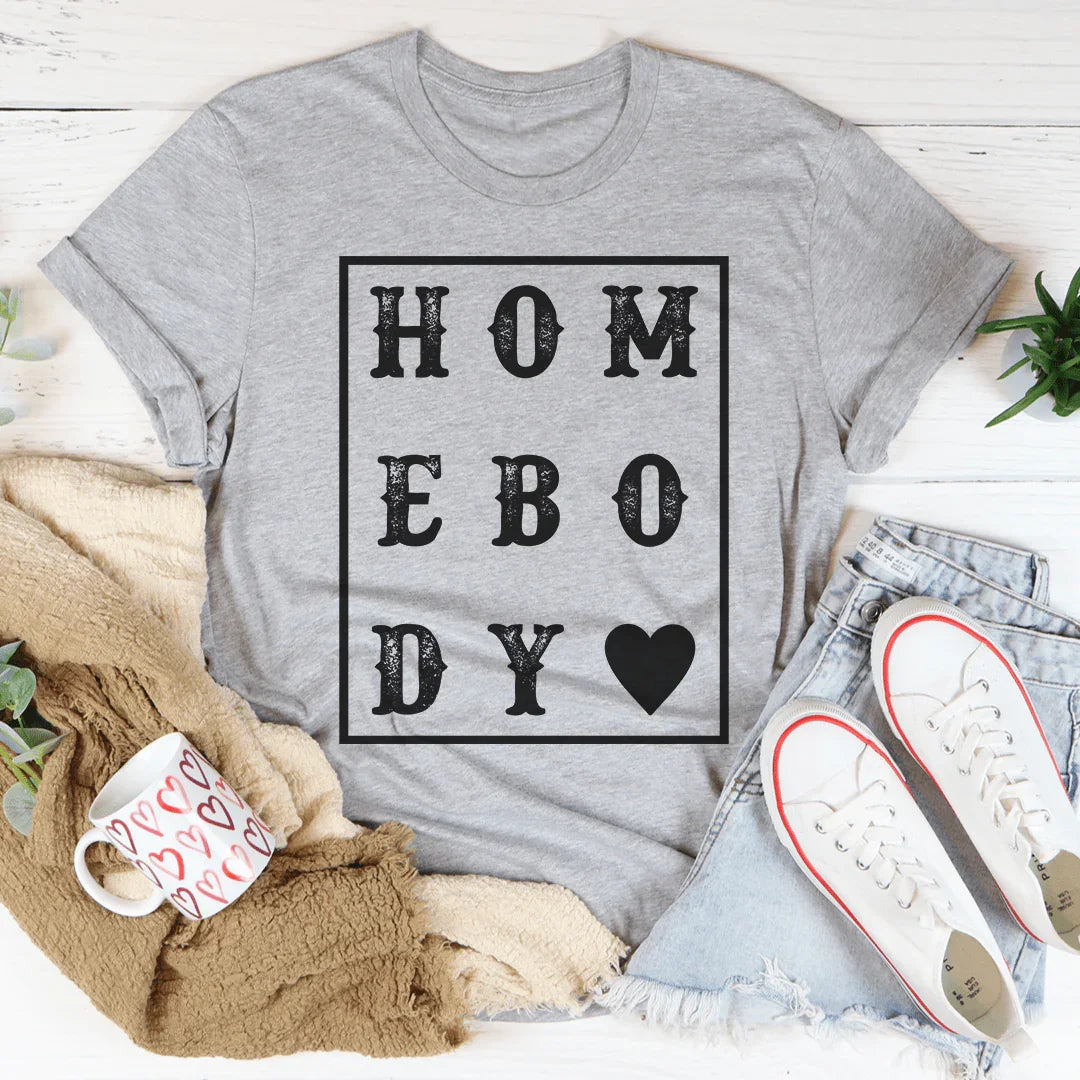 Homebody Heart Tee Peachy Sunday