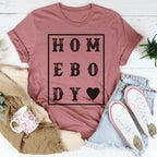 Homebody Heart Tee Peachy Sunday