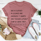 Homeschool Mom 24/7 Tee Peachy Sunday