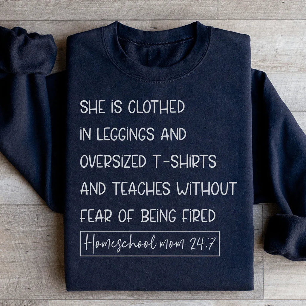 Homeschool Mom 247 Sweatshirt Peachy Sunday