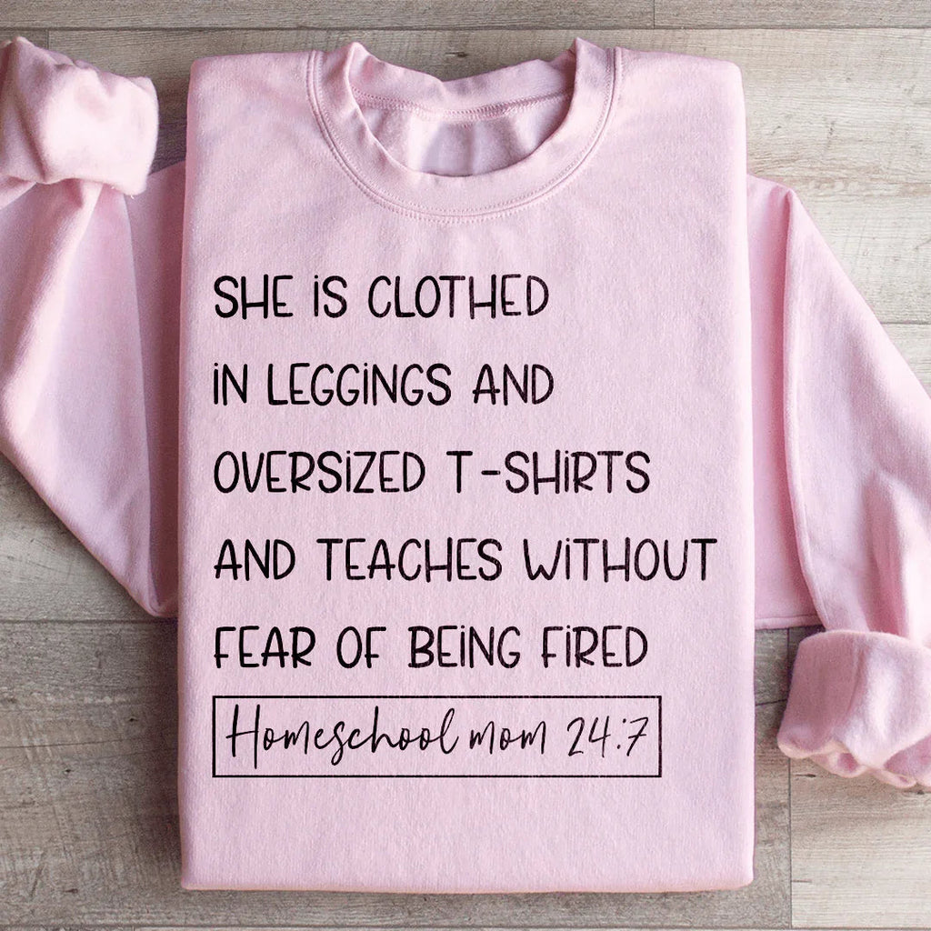 Homeschool Mom 247 Sweatshirt Peachy Sunday