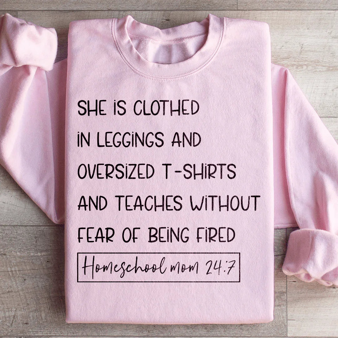 Homeschool Mom 247 Sweatshirt Peachy Sunday