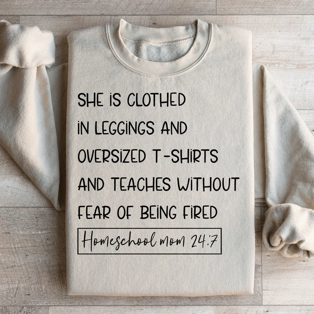 Homeschool Mom 247 Sweatshirt Peachy Sunday