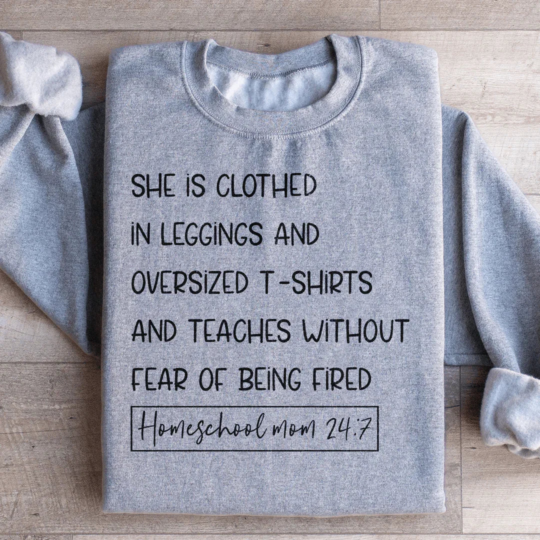 Homeschool Mom 247 Sweatshirt Peachy Sunday