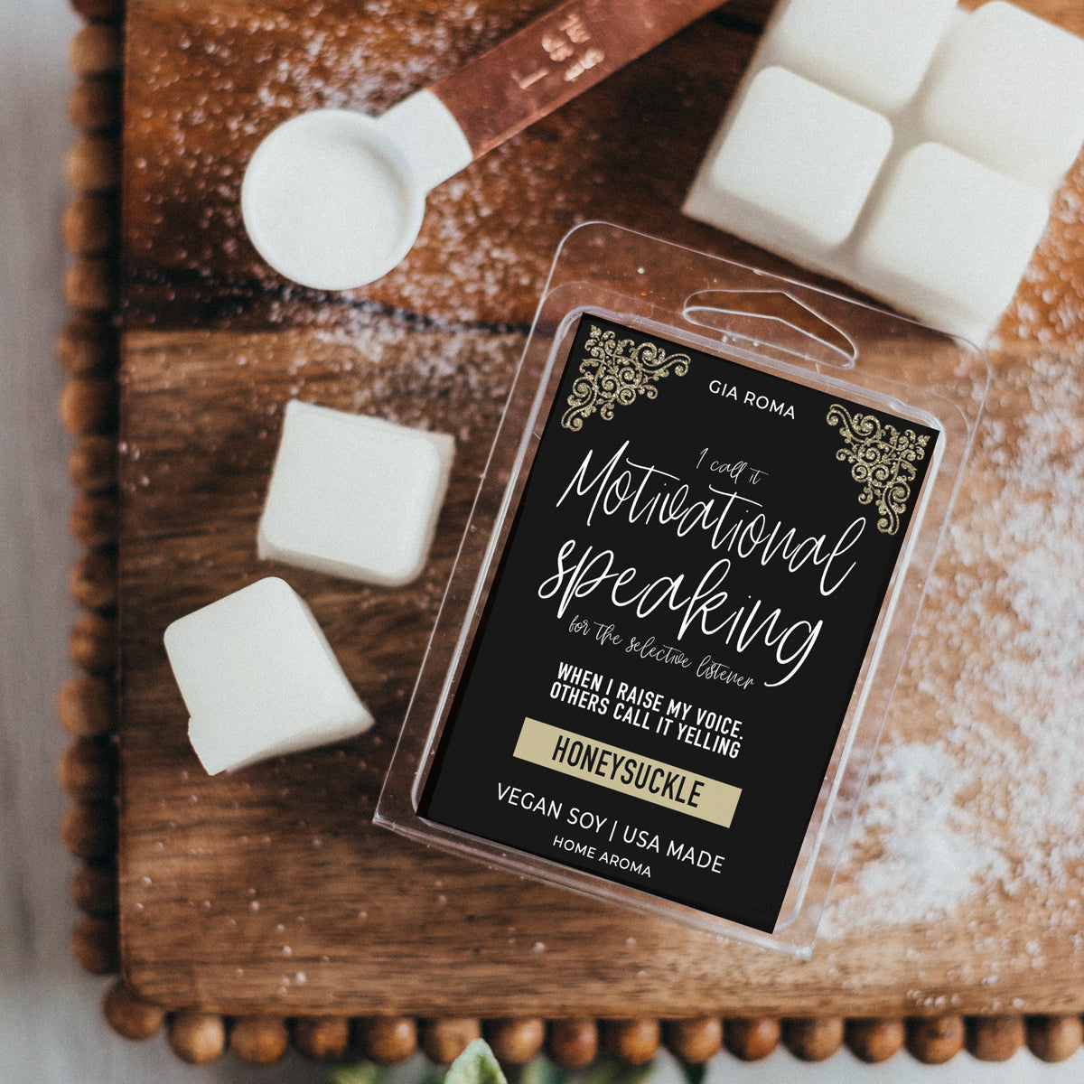 Honeysuckle Scented Candle Soy Blend Dewy Floral Fragrance Reed Diffuser Home Air Freshener BandsCo Straps
