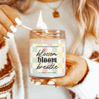 Honeysuckle Scented Soy Candle - Sweet Floral Blossom, Honeyed Summer Aroma