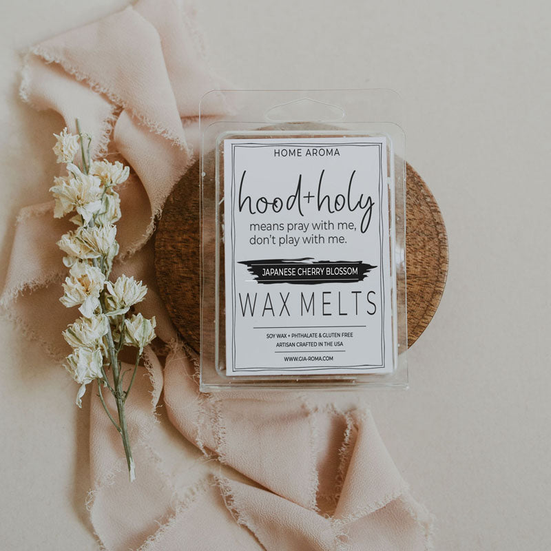 Japanese Cherry Blossom Wax Melt Snaps 1 Inch Cubes Nostalgic Floral Scent 3x2x1 Inches BandsCo Straps