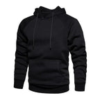 Hoodies Sweatshirts Men Solid Color Hoodie Hip Hop Streetwear Outwear Autumn Winter Long Sleeve Winter Fashion Thick Fleece Sweatshirt Mens Hip Hop Long Sleeve Pullover Hoodies Male Autumn Solid Color Hoodie