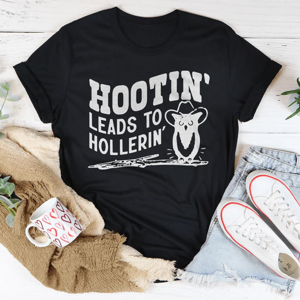 Hootin Leads To Hollerin Tee Peachy Sunday