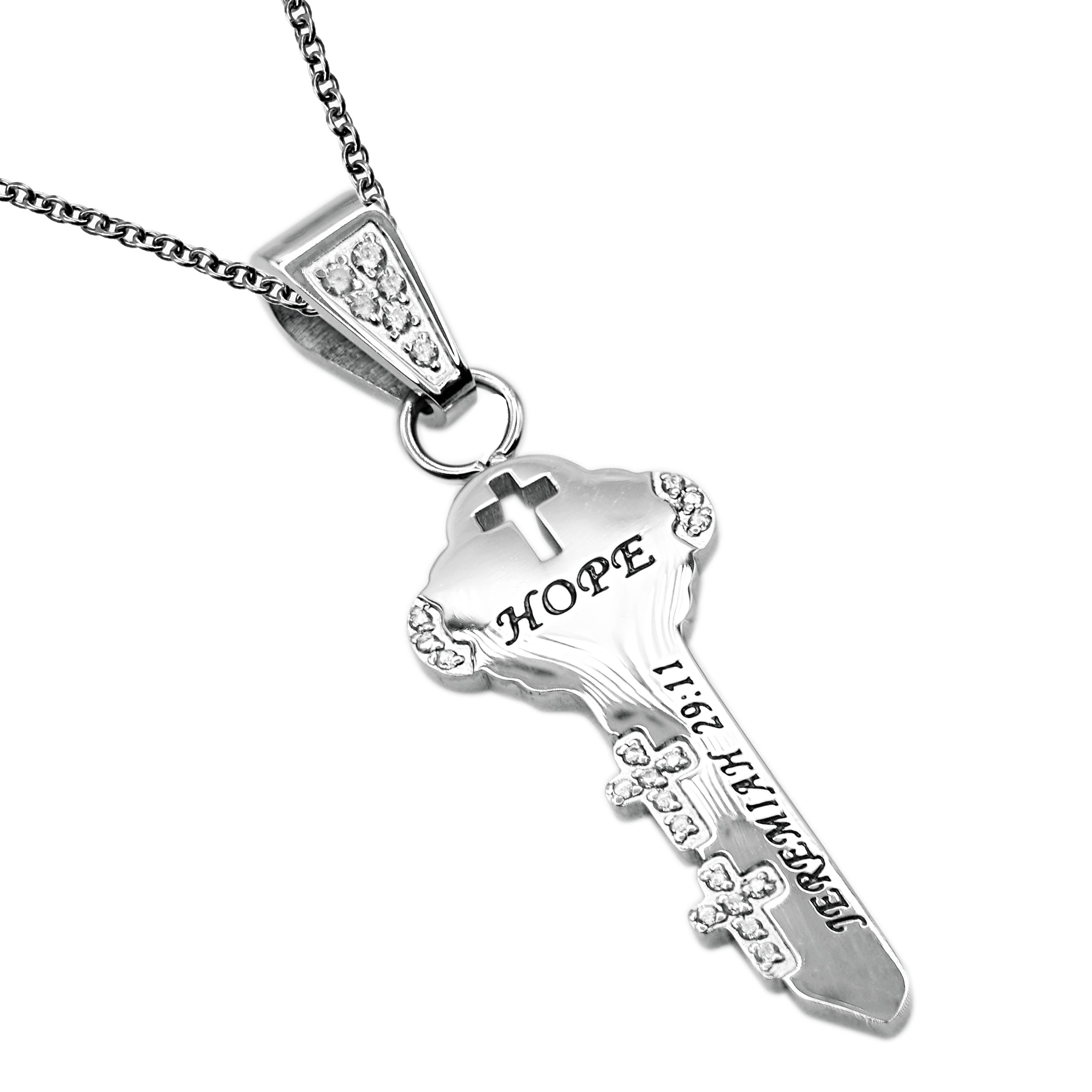 CZ Key Necklace KingdomWear