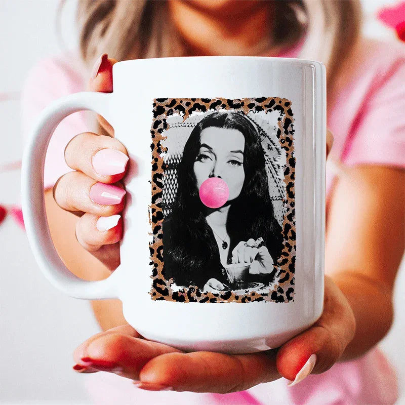 Horror Queen Bubble Gum Ceramic Mug 15 oz Peachy Sunday