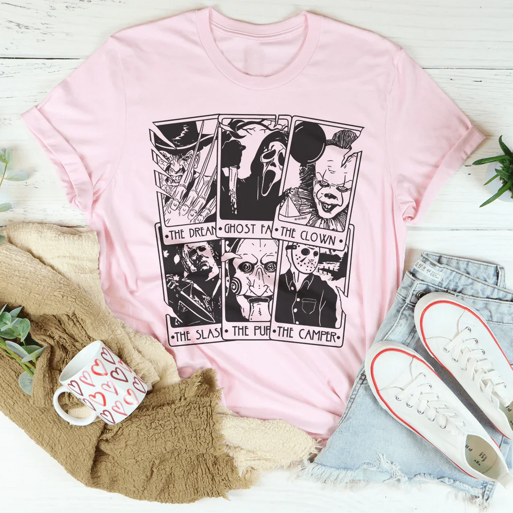 Horror Tarot Tee Peachy Sunday