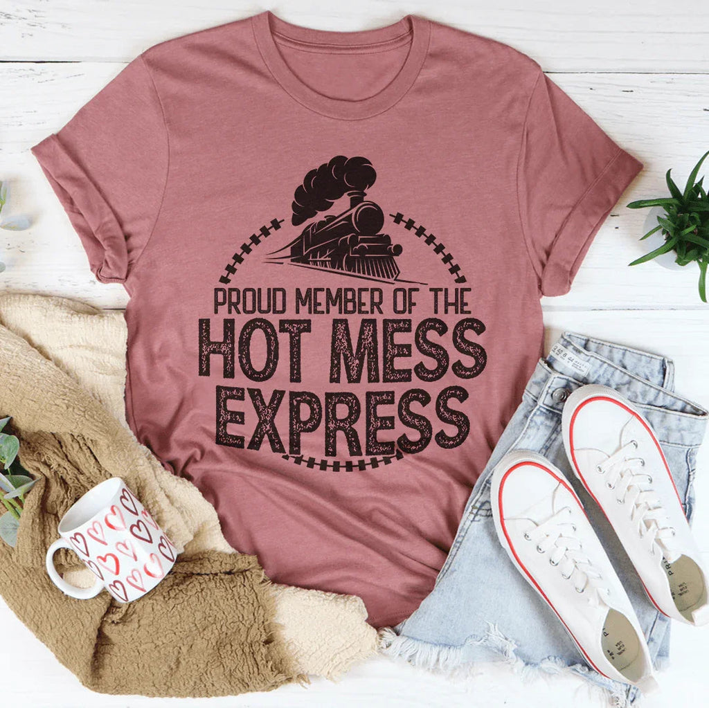 Hot Mess Express Tee Peachy Sunday
